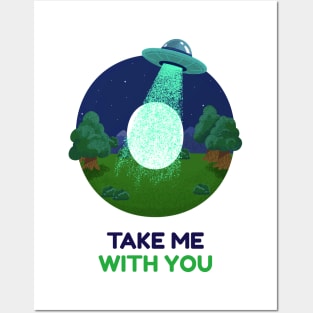 Take me away aliens Posters and Art